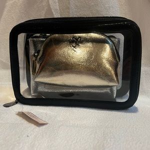 VICTORIA'S SECRET Metallic Crackle Backstage Nested Trio